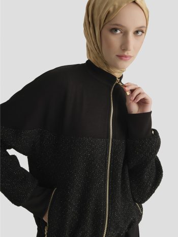 Black Modal Blend Knit Set