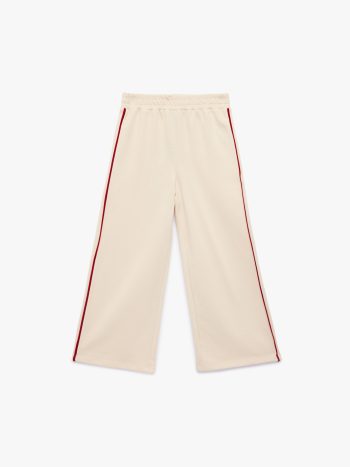 Girl's Cotton Fluffy Wide-Leg Sweatpants with Sequins