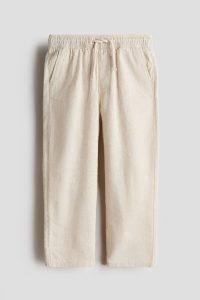 Linen-Blend Trousers