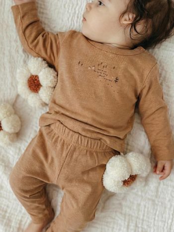 Printed Seasonal T-Shirt 0-4 Years Camel