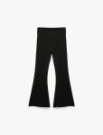 Girls' Elastic Waist Viscose Blend Slim Fit Flared Pants
