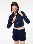 Zippered Comfort Fit Long Sleeve Sport Sweatshirt