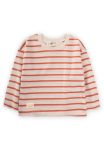 Striped Seasonal T-Shirt 1-10 Years Orange