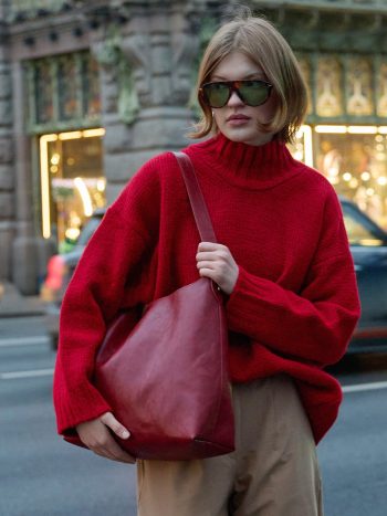 Corly Shopper Bag in Red