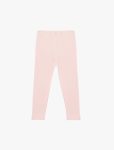 Girls' Cotton Basic Leggings with Elastic Waist