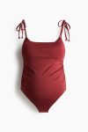 MAMA Padded Tie-Back Halter Swimsuit