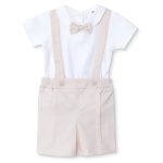 Bebetto, Boys, Shorts Romper-T-Shirt Set, Snap Button, Little Boss, Collar Shirt, Short Legs, Short Sleeves