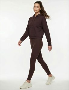 Kapüşonlu Uzun Kollu Oversize Modal Sweatshirt