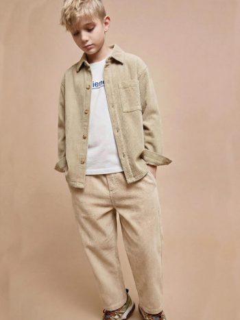 Corduroy Velvet Pants 1-8 Years Beige