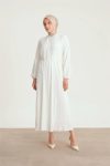Armine Elbise ORTD9435-1 Ekru