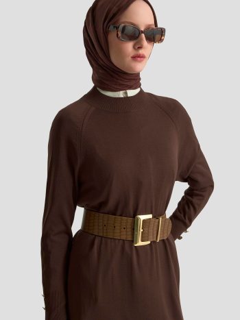 فستان أرمين 25KD7002 قهوة مُرّة