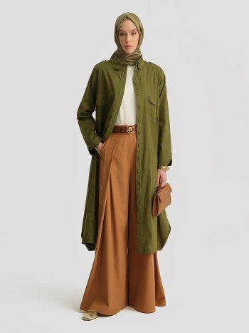 26Y4705 فستان تونيك أرمين أخضر