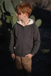 Hooded Zipper Sweatshirt 1-14 Years Anthracite