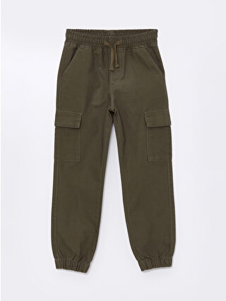 Khaki Waist Elastic Boys' Jogger Pants
