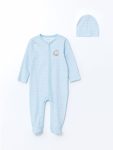 Blue V-Neck Striped Newborn Boy Hospital Set