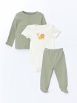 LCW Baby Taupe Organic Fabric Newborn Boy Hospital Discharge Set