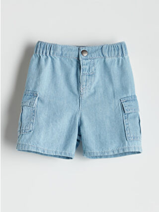 Indigo Waist Elastic Boy's Baby Jean Shorts