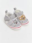 Gray Tom and Jerry Print Pre-Walking Shoes