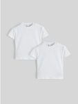 Beige Crew Neck Basic 2-Pack Baby Boy T-Shirts