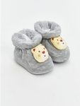 Gray Pre-Walker Baby Boy House Slippers
