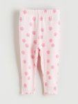 Pink Waistband Floral Girl Baby Jogger Sweatpants