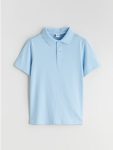 Blue Polo Collar Boys' T-Shirt