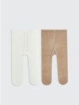 Ecru Boys' Baby Tights 2-Pack