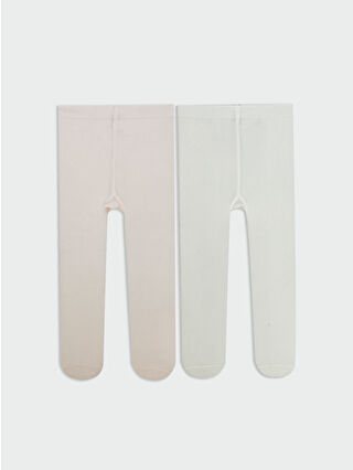 Pink Baby Girl Tights 2-Pack