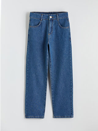 İndigo Loose Fit Erkek Çocuk Jean Pantolon