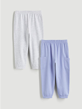 Blue Waistband Elastic Men's Baby Jogger Sweatpants