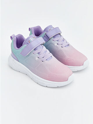Girl's Mixed Lace-Up and Velcro Sneakers