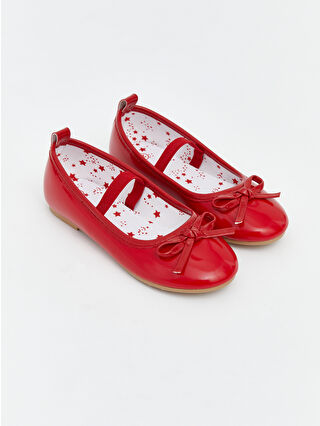 Red Bow Detail Infant Girl Ballet Flats
