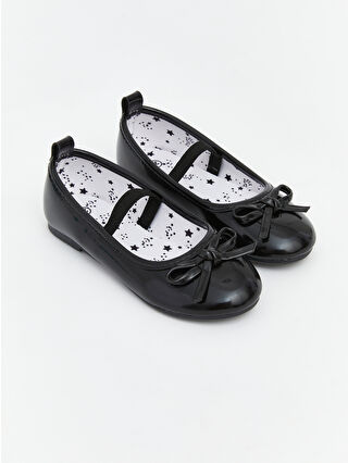 Black Bow Detail Baby Girl Ballet Flats
