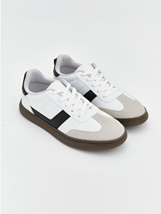 White Laced Boys' Sports Shoes