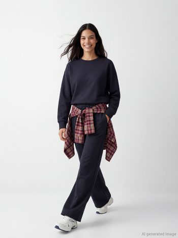 Anthracite Elastic Waist Soft Touch Women's Sweatpants