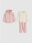 Pink Printed Girls' 3-Piece Set
