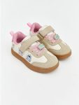 Beige Lilo & Stitch Print Girls' Baby Sneakers