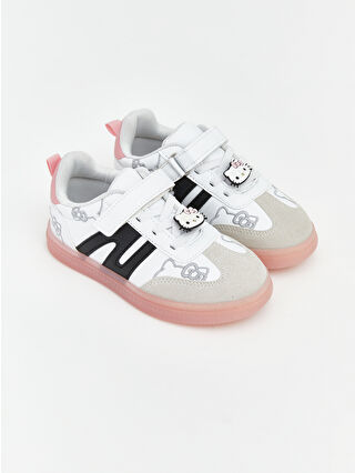 White Hello Kitty Print Girls' Sports Shoes