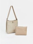 Brown Suede-Look Women's Shoulder Bag