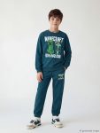 Petrol Minecraft Printed Boys' Sweatsuit Set