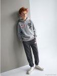 Gray Spider-Man Print Boys' Tracksuit Set
