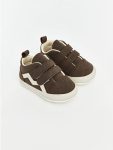 Brown Velcro Pre-Walker Shoes for Baby Boys
