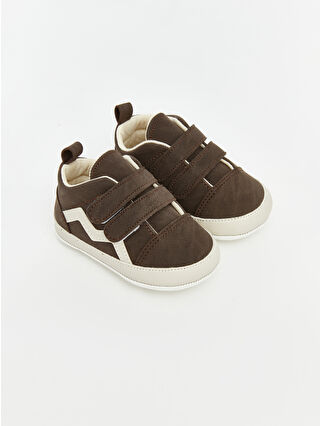Brown Velcro Pre-Walker Shoes for Baby Boys