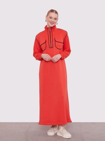 Line Pocket Detail Dress