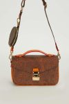 Dark Brown Suspended Wallet Detailed Handbag