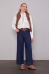 Mavi Wide-Leg Jeans with Hem Stitching Detail