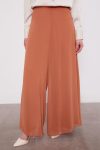 Taba Wide-Leg Chiffon Trousers