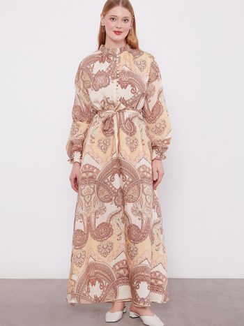 فستان فيزون بزخارف عرقية