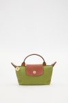 Green Leather Flap Detail Handbag