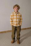 Flannel Shirt for Ages 1-9 in Mustard Check